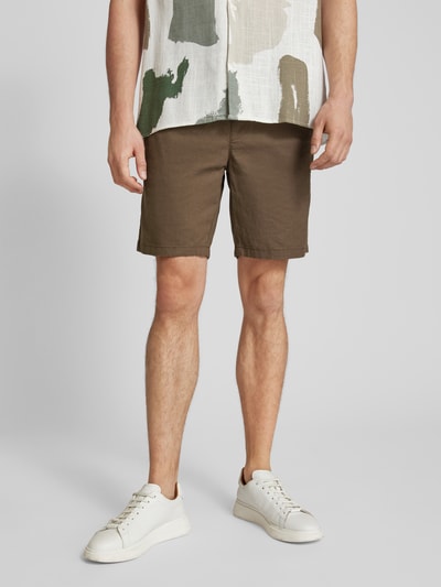 Matinique Shorts mit elastischem Bund Modell 'barton' Khaki 4