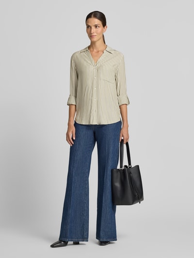 s.Oliver RED LABEL Regular Fit Hemdbluse aus reiner Viskose Gruen 1