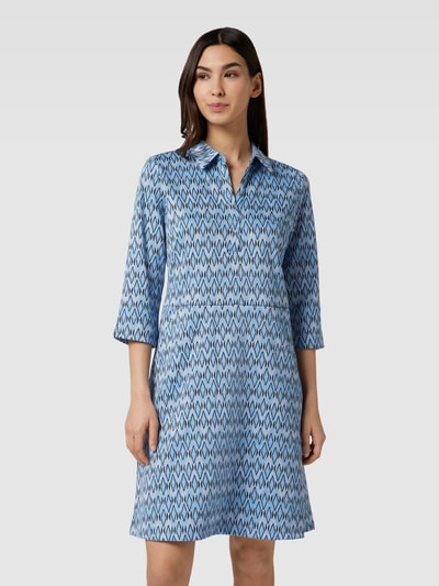 Betty Barclay Knielanges Kleid mit Umlegekragen Blau 4