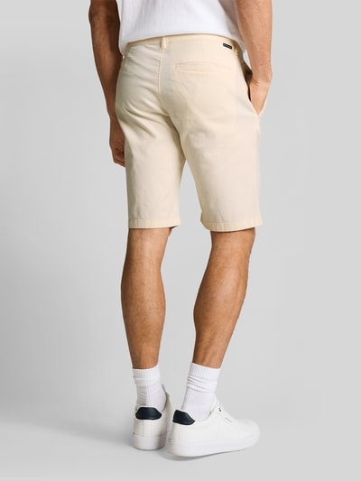 Tom Tailor Slim Fit Chinoshorts aus reiner Baumwolle Offwhite Melange 5