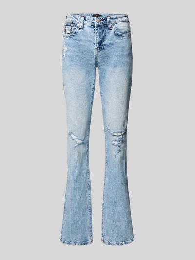 TRUE RELIGION Flared Jeans in Destroyed-look Model 'BECCA' Lichtblauw - 2