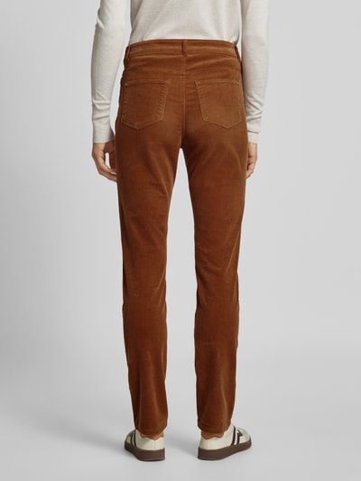 Christian Berg Woman Regular Fit Cordhose im 5-Pocket-Design Cognac 5