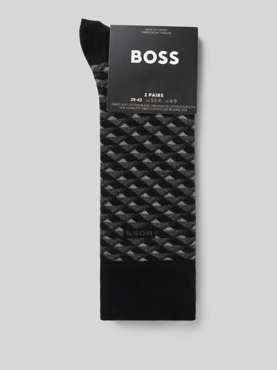 BOSS Socken aus Baumwoll-Mix im 2er-Pack Black 3