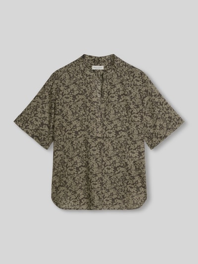 Marc O'Polo Regular Fit Kurzarmbluse aus reiner Baumwolle Oliv 2