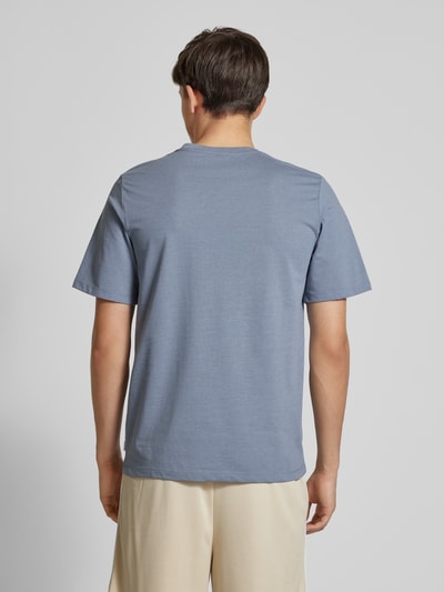 Jack & Jones T-Shirt mit Label-Detail Modell 'ORGANIC' Rauchblau Melange 5