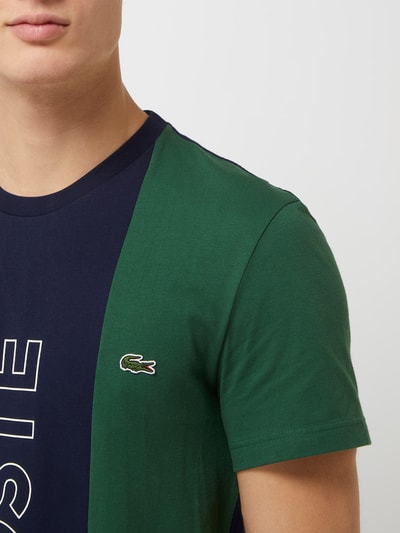 Lacoste T-shirt o kroju regular fit z bawełny  Granatowy 3