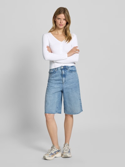 Levi's® Shirt met lange mouwen in riblook met knoopsluiting Wit - 1