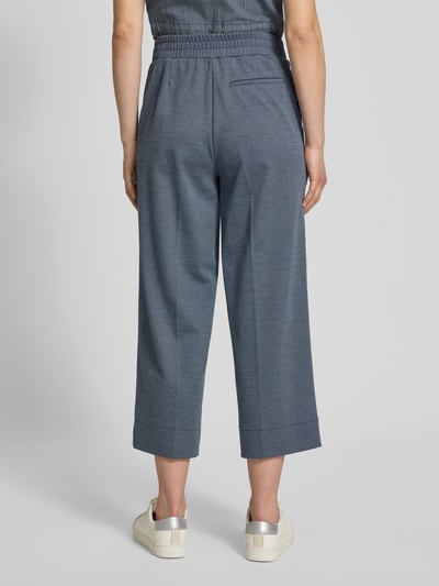 OPUS Wide leg stoffen broek met elastische band, model 'Misha' Marineblauw - 5