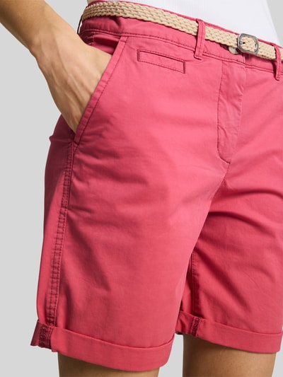 Tom Tailor Chinoshorts mit Gürtel Pink 3