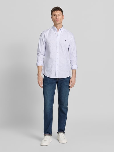 Tommy Hilfiger Regular Fit Freizeithemd aus reiner Baumwolle Hellblau 1