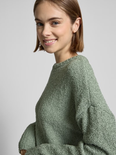 Only Loose Fit Strickpullover mit weichem Garn Modell 'TERESA' Schilf 3