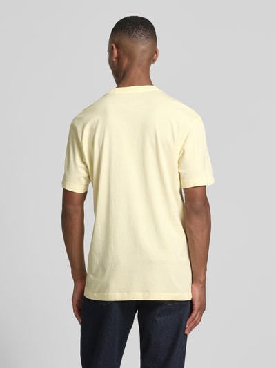 Tom Tailor Denim T-shirt o kroju relaxed fit z czystej bawełny Jasnożółty 5