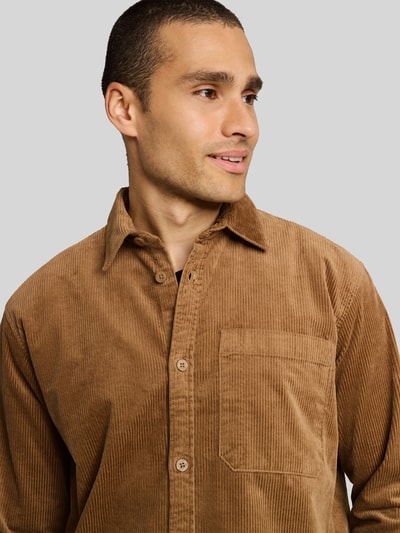 Tom Tailor Denim Koszula casualowa ze sztruksu z pełną listwą guzikową Średniobrązowy 3