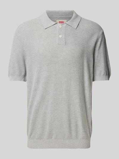 Levi's® Koszulka polo o kroju standard fit z prążkowanymi wykończeniami Srebrny 2