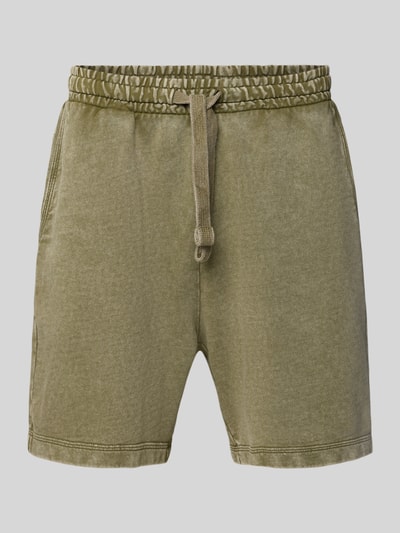 Hugo Blue Shorts mit elastischem Bund Modell 'Nebusho' Oliv 2