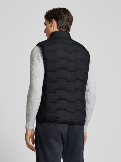 Tom Tailor Regular fit bodywarmer met borstzak met rits Zwart - 5