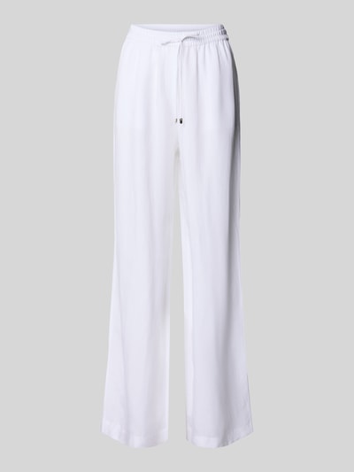 BOSS Loose Fit Leinenhose aus Lyocell-Leinen-Mix Modell 'TAVATI2_TI' Weiss 2