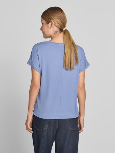 Christian Berg Woman T-Shirt aus Viskose-Mix mit Rundhalsausschnitt Jeansblau 5