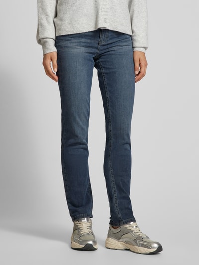 Angels Regular fit jeans in 5-pocketmodel, model 'CICI' Blauw - 4