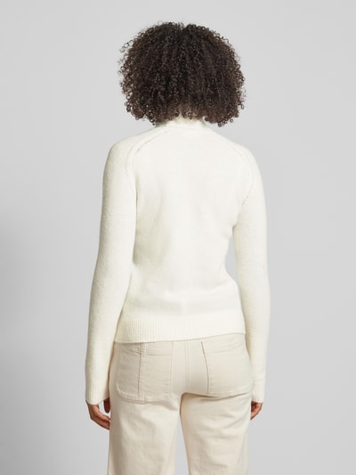 Liu Jo White Gebreide pullover met labelstitching Offwhite - 5