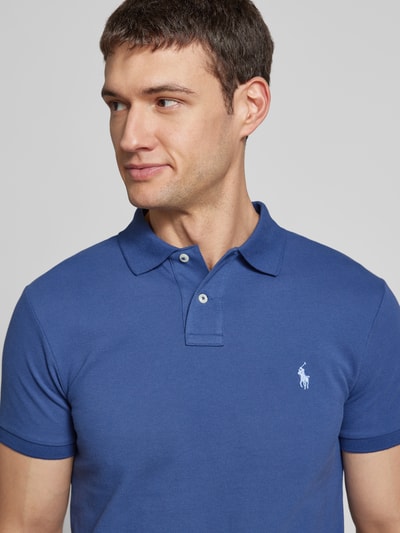 Polo Ralph Lauren Poloshirt mit Label-Stitching Petrol 3