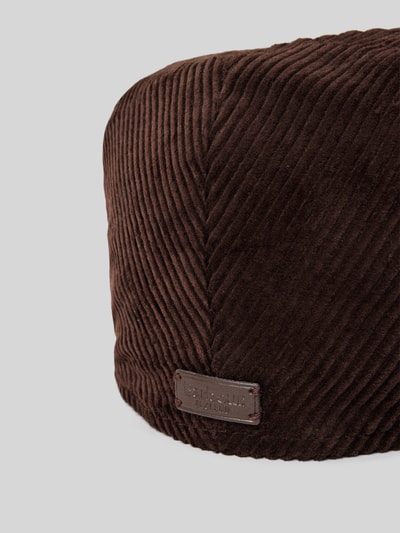 Barbour Platte pet van katoenen corduroy, model 'WESTDALE' Middenbruin - 2