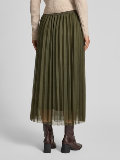 More & More Spódnica midi o kroju regular fit z plisami Oliwkowy 5