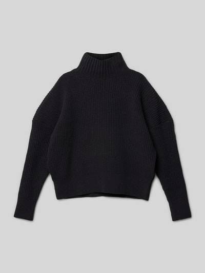 s.Oliver RED LABEL Sweter z dzianiny ze stójką Czarny 1