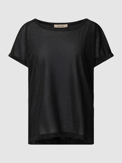 MOS MOSH T-Shirt mit U-Boot-Ausschnitt Black 2