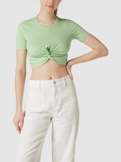 Noisy May Cropped T-Shirt mit Schleifen-Detail Mint 4