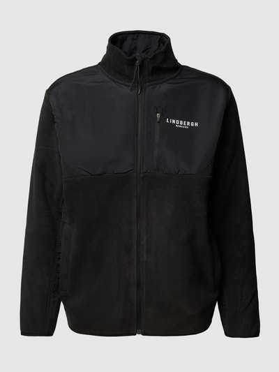 Lindbergh Sweatjacke mit Stehkragen Black 2