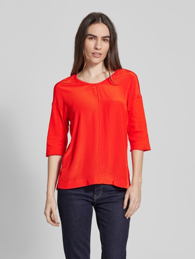 Marc Cain T-Shirt mit Label-Applikation Rot 4