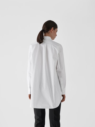Victoria Beckham Hemdbluse mit Biesen Weiß 5