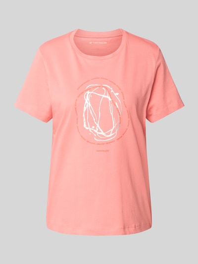 Tom Tailor Regular fit T-shirt van puur katoen Abrikoos - 2