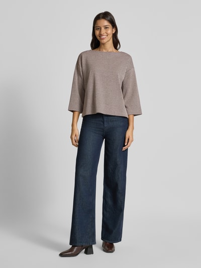 OPUS Sweatshirt met 3/4-mouwen, model 'TADITA' Bordeaux - 1