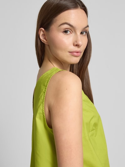 Christian Berg Woman Regular fit blousetop met V-hals Appeltjesgroen - 3