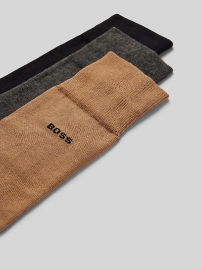 BOSS Socken mit Label-Detail mit Geschenkbox im 3er-Pack Camel 2