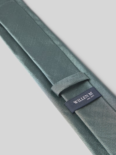 Willen Zijden stropdas van pure zijde (7,5 cm) Olijfgroen - 3
