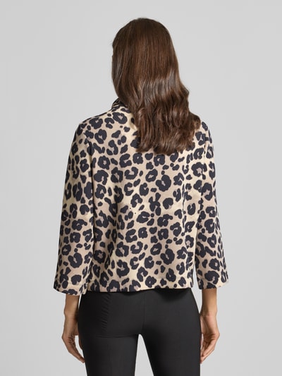 s.Oliver BLACK LABEL Relaxed fit sweatshirt met luipaardprint Zwart - 5