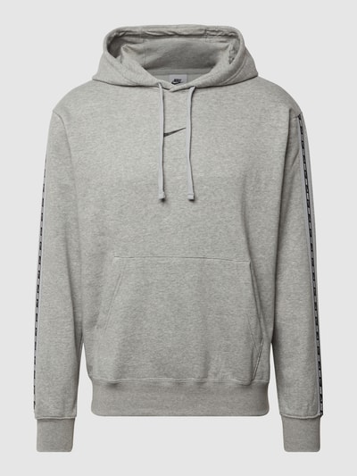 Nike Hoodie mit Galonstreifen und Label-Print Mittelgrau Melange 2