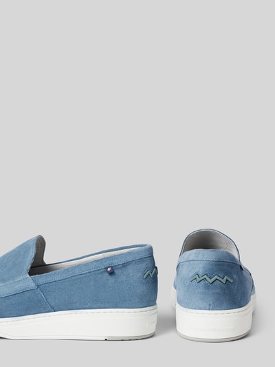 Floris Van Bommel Loafers in Denim-Optik Modell 'De Kupster' Hellblau 2