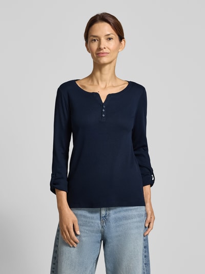Tom Tailor Regular Fit Langarmshirt aus Baumwoll-Mix Marine 4