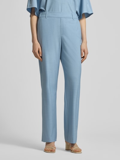 MOS MOSH BROEK van Viscosemix Model 'Bai Roy' Lichtblauw gemêleerd - 4