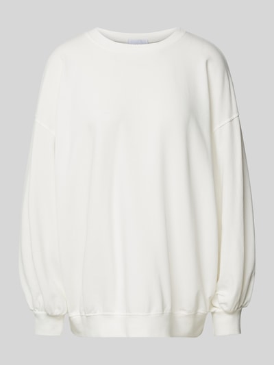 VILLA SOPHIE Oversized sweatshirt met ronde hals, model 'ESSENTIALS' Offwhite - 2