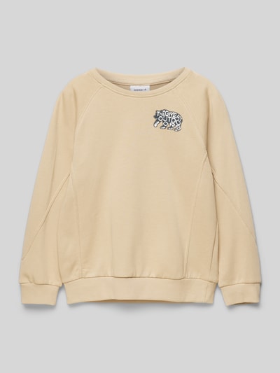 Name It Sweatshirt mit Motiv-Print Modell 'MOBANNO' Beige 1