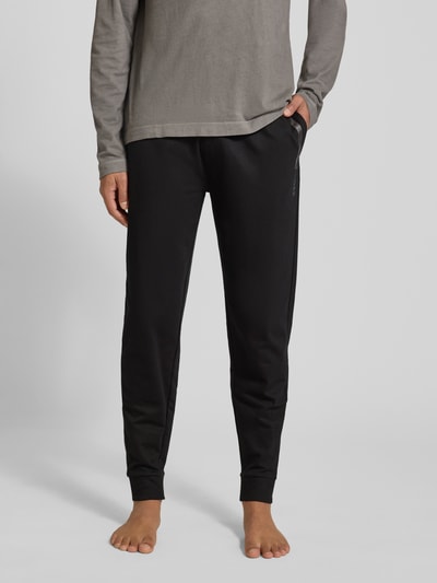 BOSS Regular fit joggingbroek van puur katoen, model 'AUTHENTIC PANTS'' Zwart - 4