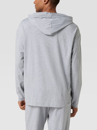 HUGO Hoodie mit Label-Print Modell 'Unite' Mittelgrau Melange 5