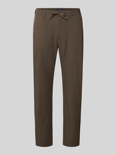 MCNEAL Stoffhose mit elastischem Bund und Kordelzug Mittelbraun 1
