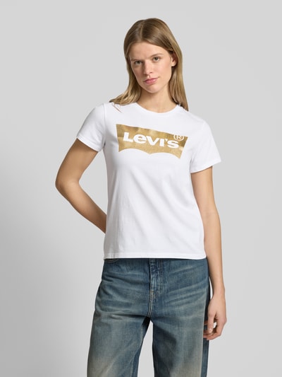 Levi's® T-Shirt mit Label-Print Weiss 4