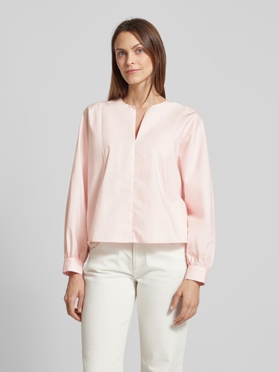 Lanius Regular Fit Bluse mit V-Ausschnitt Hellrosa 4